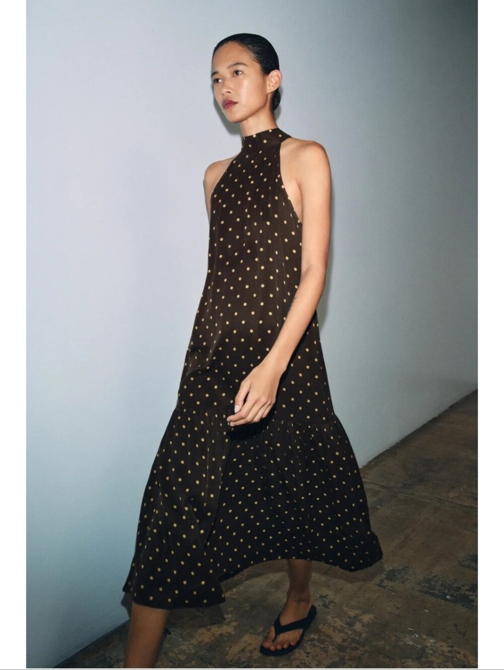 BNWT! Zara Halter Polka Dot Dress